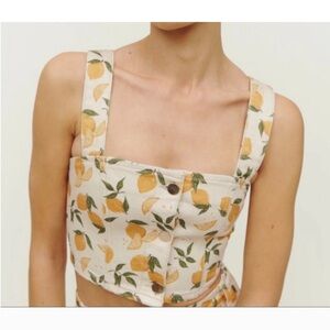 Size 12 Reformation Lemon Top